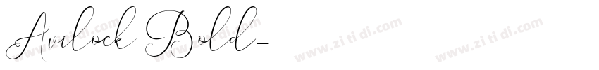 Avilock Bold字体转换